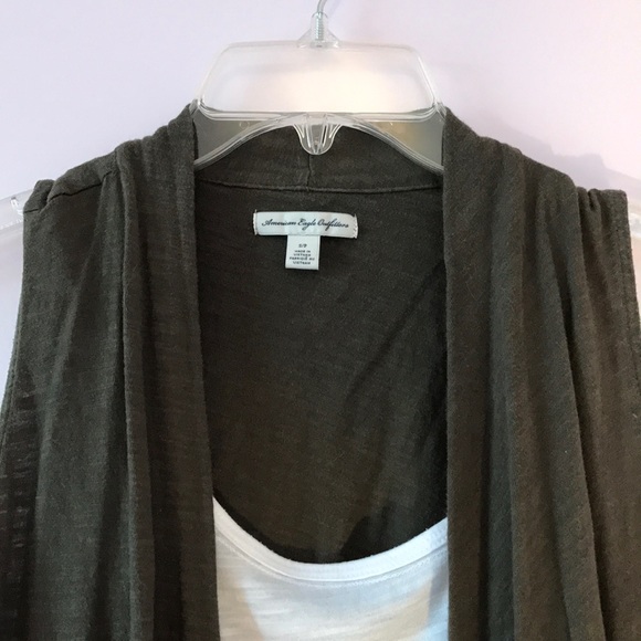 Dark Olive Summer Vest - Picture 4 of 6